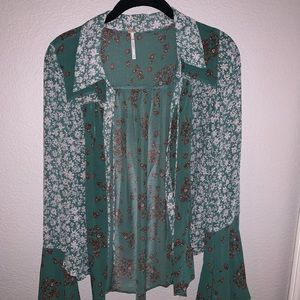 Free people bell sleeve top